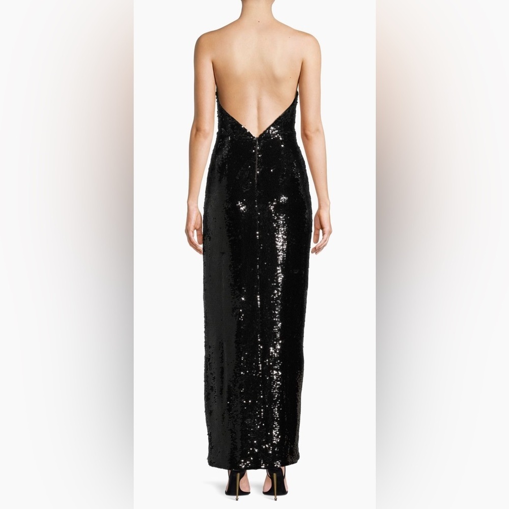 NWT Milly Sabine 3D Sequin Rosette Column Gown Si… - image 3